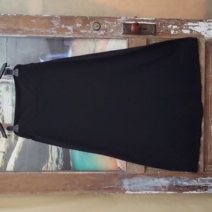 Faded Glory Black Jersey Fabric Skirt Stetchy Size 8-10